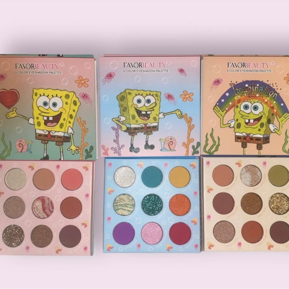 SpongeBob Eyeshadow Palette Collection 3 pc
